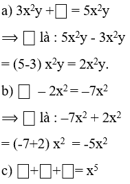 Giải bài tập SGK Toán lớp 7 bài 4: Đơn thức đồng dạng