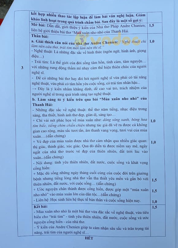 Đề thi học sinh giỏi lớp 9 môn Ngữ văn Sở GD&ĐT Bình Phước năm 2020 - 2021