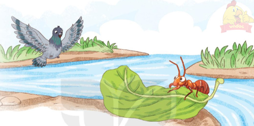 Giải bài tập Tiếng Việt 1 trang 84, 85, 86, 87 Bài 1: Kiến và chim bồ câu