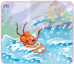 Giải bài tập Tiếng Việt 1 trang 84, 85, 86, 87 Bài 1: Kiến và chim bồ câu