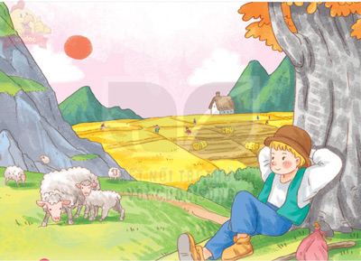 Giải bài tập Tiếng Việt 1 trang 94, 95, 96, 97 Bài 4: Chú bé chăn cừu