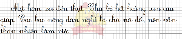 Giải bài tập Tiếng Việt 1 trang 94, 95, 96, 97 Bài 4: Chú bé chăn cừu