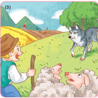 Giải bài tập Tiếng Việt 1 trang 94, 95, 96, 97 Bài 4: Chú bé chăn cừu