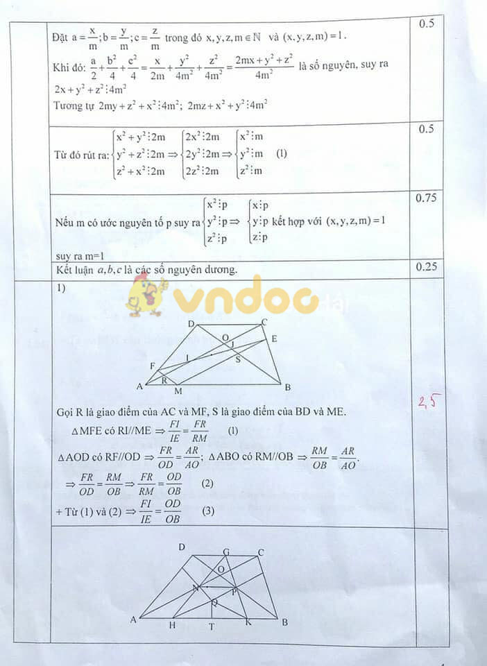 Đề thi học sinh giỏi lớp 8 môn Toán Phòng GD&ĐT Triệu Sơn năm 2020 - 2021