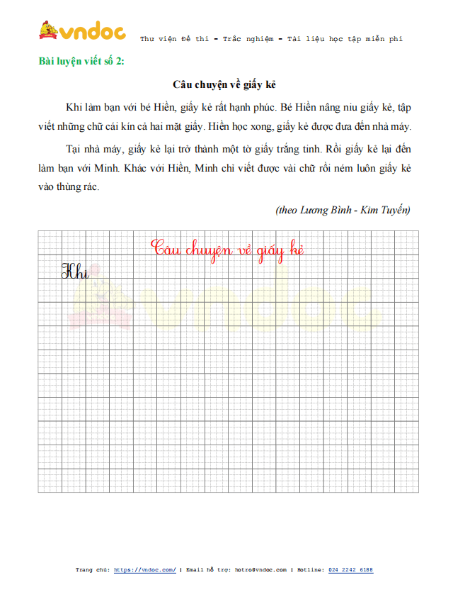 Phiếu luyện viết chữ đẹp Tuần 25 sách Chân trời sáng tạo