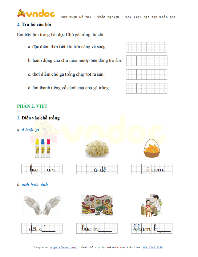 Phiếu bài tập cuối tuần Tiếng Việt 1 nâng cao - Tuần 29 - sách Kết nối