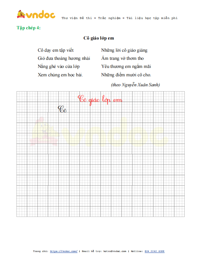 Phiếu luyện viết chữ đẹp Tuần 29 sách Chân trời sáng tạo