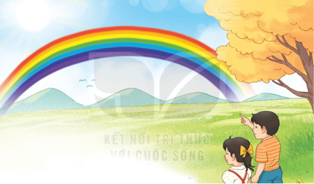 Giải bài tập Tiếng Việt 1 trang 108, 109 Bài 2: Bảy sắc cầu vồng