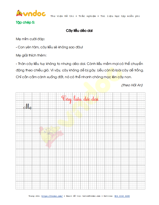 Phiếu luyện viết chữ đẹp - Tuần 30 sách Kết nối tri thức