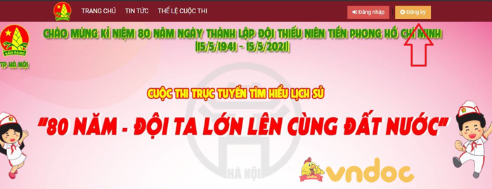 Cách đăng kí thi 80 năm lịch sử thủ đô