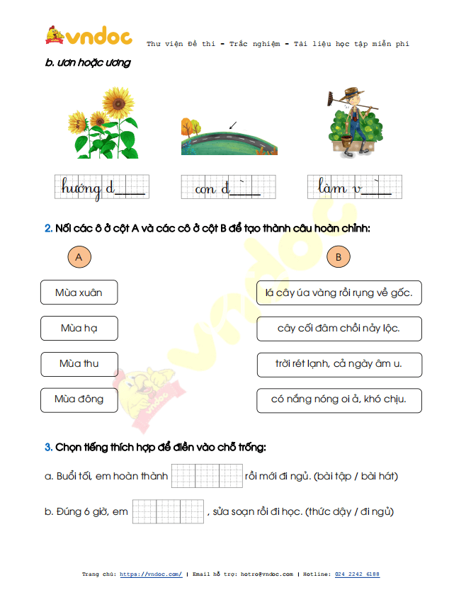 Đề thi học kì 2 lớp 1 môn Tiếng Việt sách Cánh Diều năm 2020-2021 theo Thông tư 27 - Đề 2