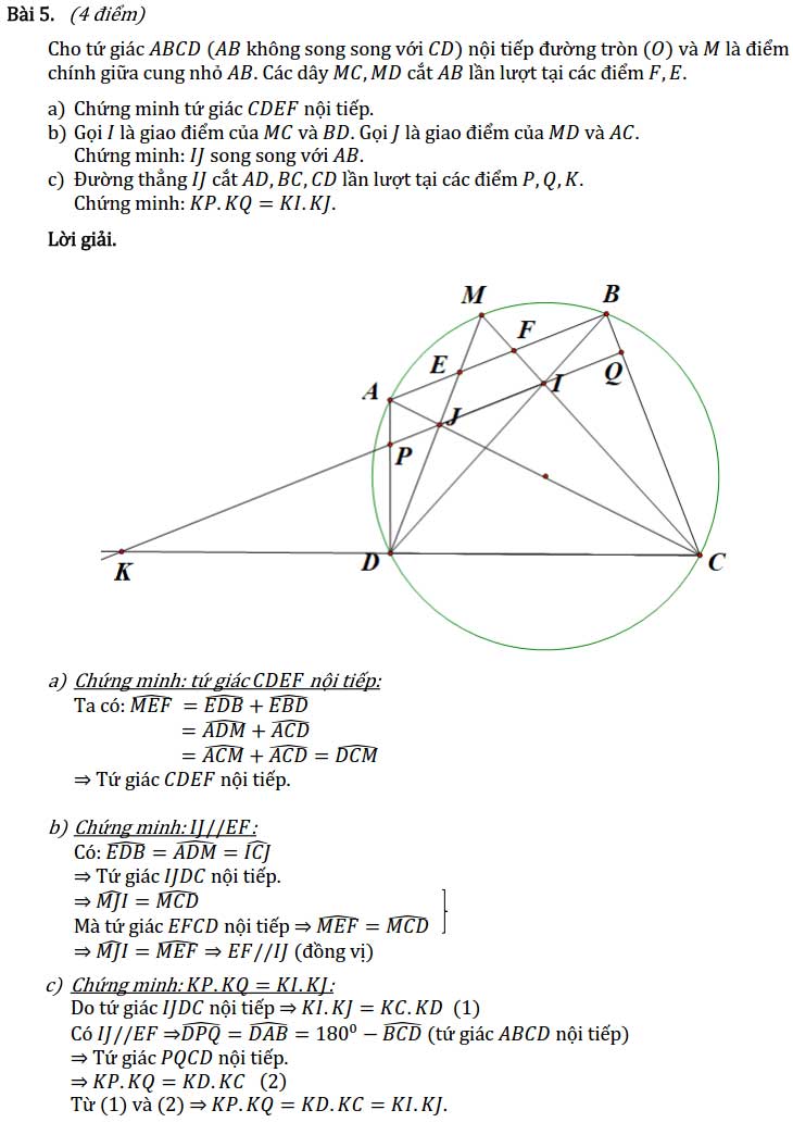 Đề thi chọn học sinh giỏi lớp 9 môn Toán Sở GD&ĐT TP HCM năm 2020 - 2021