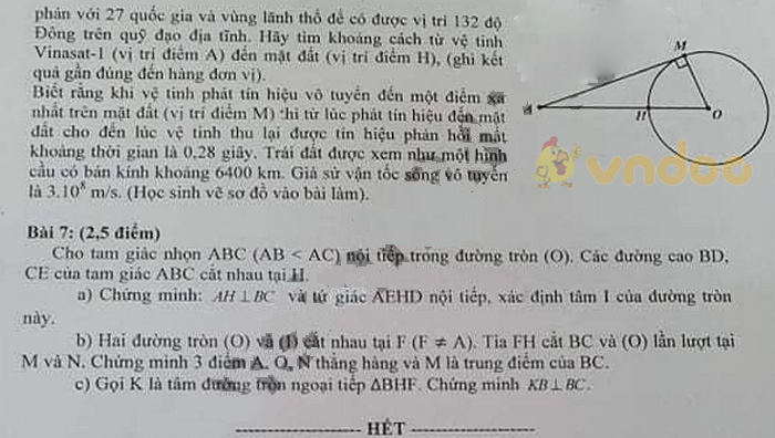 Đề thi học kì 2 Toán 9 Phòng GD&ĐT Quận 11 năm 2020 - 2021