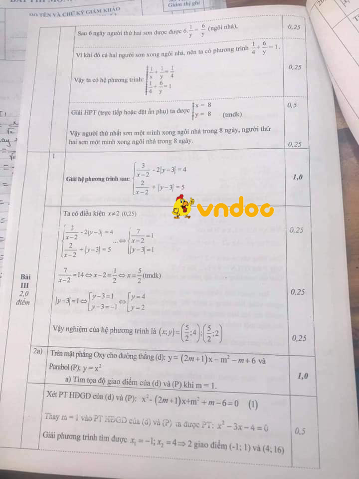 Đề thi thử vào lớp 10 môn Toán phòng GD&ĐT Quận Ba Đình năm 2020 - 2021