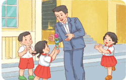 Giải bài tập Tiếng Việt 1 trang 50, 51, 52, 52 Bài 3: Hoa yêu thương