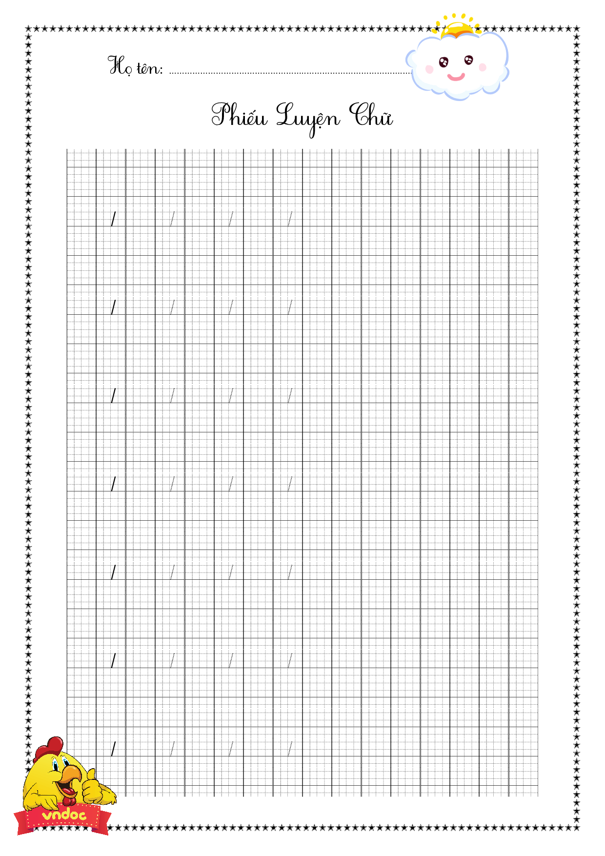 Các nét chữ cơ bản