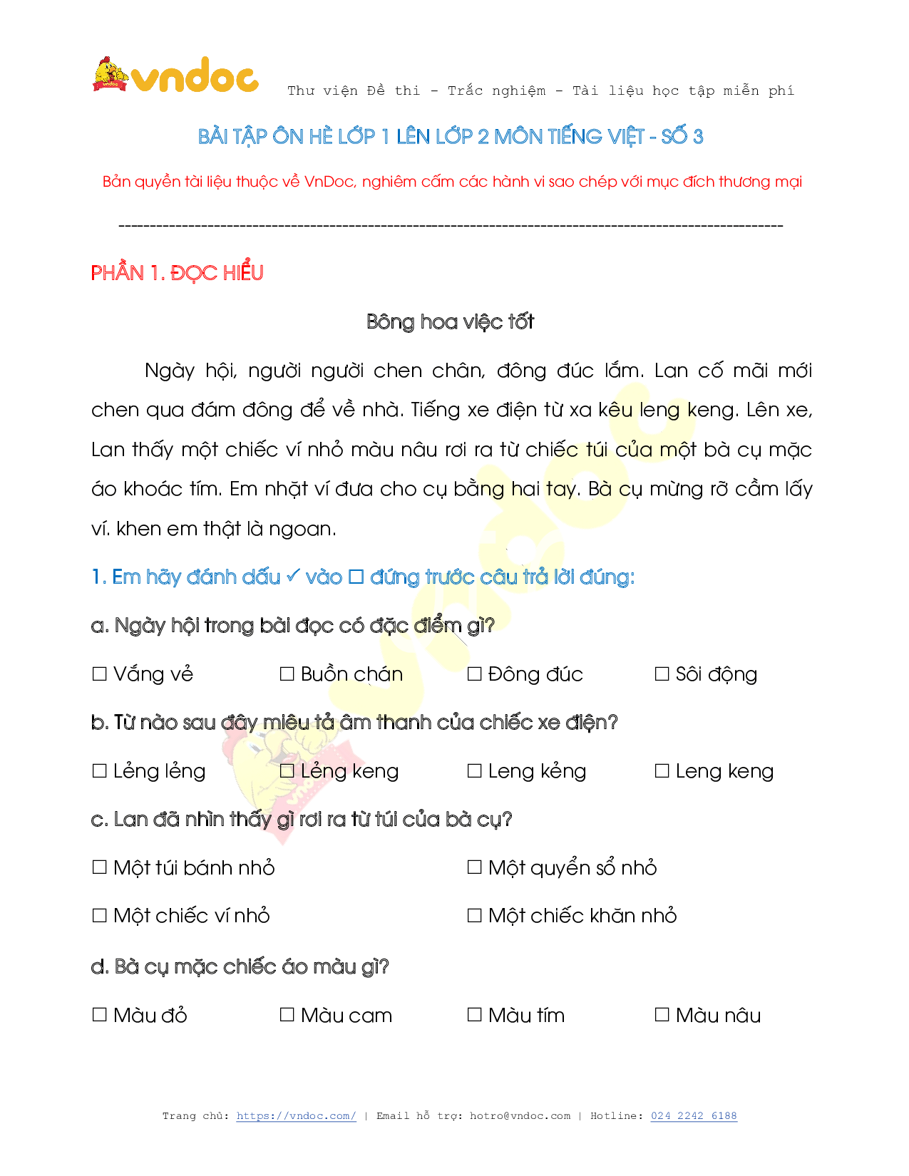 Bài tập Tiếng Việt lớp 2