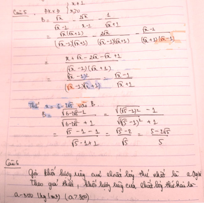 Đề thi tham khảo vào lớp 10 môn Toán Sở GD&ĐT Thái Nguyên năm 2021 - 2022