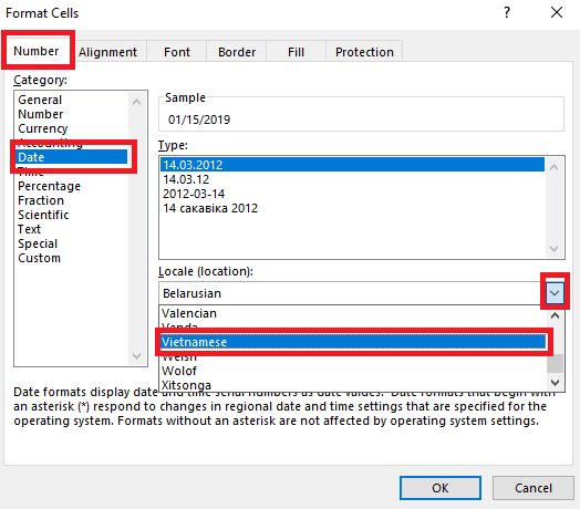 Khắc phục nhanh lỗi sai định dạng ngày tháng trong Excel
