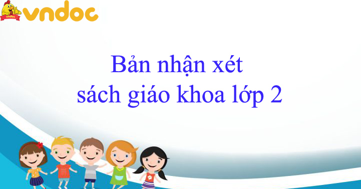 Phiếu nhận xét, đánh giá sách giáo khoa lớp 2