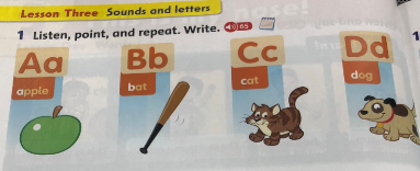 Giải Tiếng Anh lớp 1 Unit 5: This is my nose! - Lesson 3 SGK