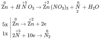 Cân bởi vì phương trình phản xạ Zn + HNO3