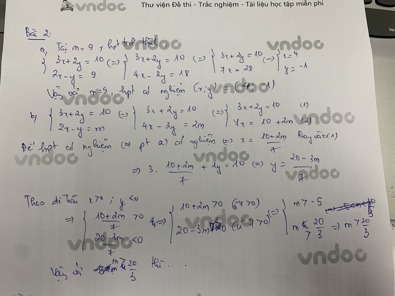 Đáp án đề thi vào lớp 10 môn Toán tỉnh Bình Dương năm 2021
