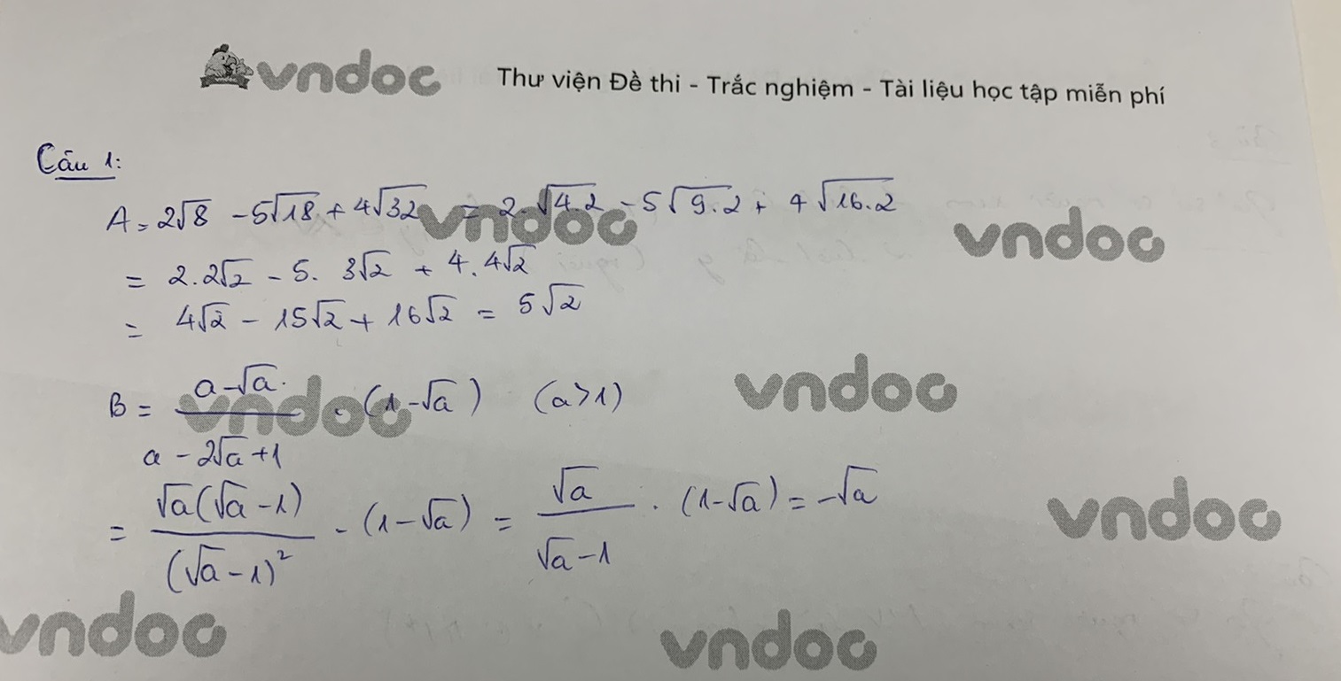Đề thi tuyển sinh lớp 10 môn Toán tỉnh Quảng Trị năm 2021