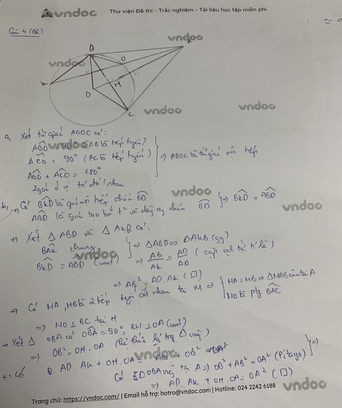 Đề thi tuyển sinh lớp 10 môn Toán tỉnh Bà Rịa - Vũng Tàu năm 2021