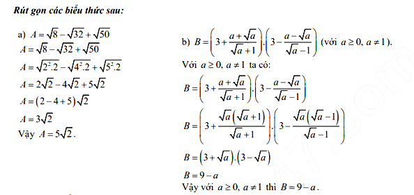 Đáp án đề thi vào lớp 10 môn Toán tỉnh Quảng Bình năm 2021