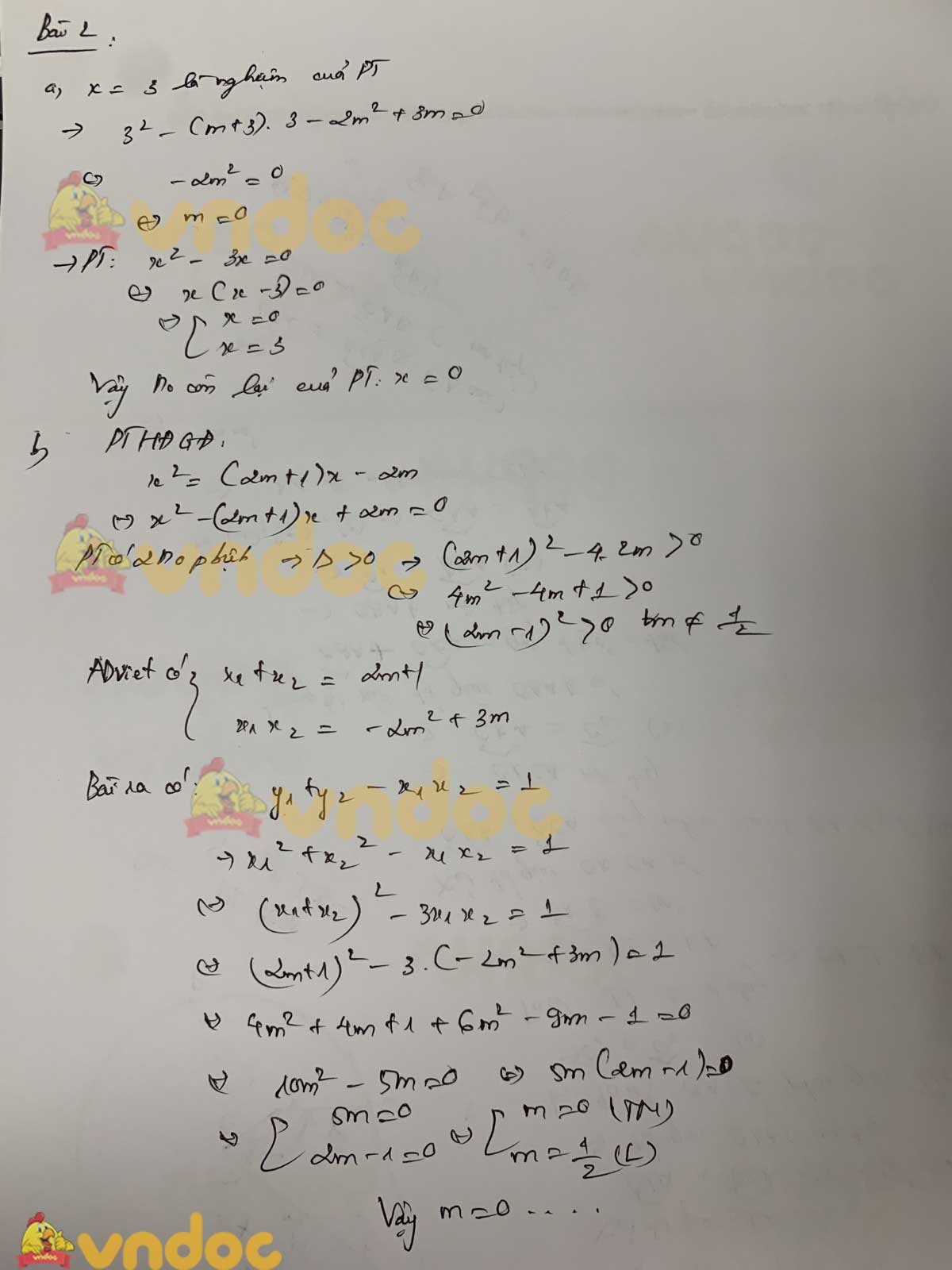 Đáp án đề thi vào lớp 10 môn Toán tỉnh Bình Định năm 2021