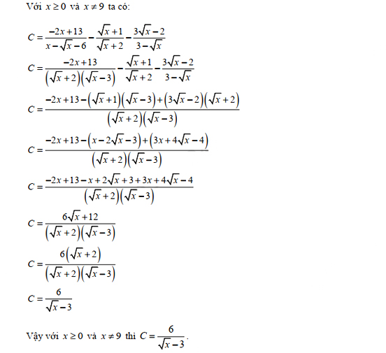 Đáp án đề thi vào lớp 10 môn Toán tỉnh Hậu Giang năm 2021