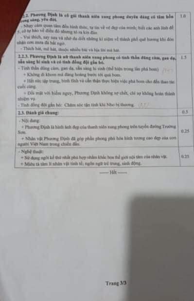 Đáp án đề thi tuyển sinh lớp 10 năm 2011 môn Văn chuyên Sở GD&ĐT Quảng Nam 