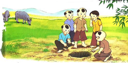 Giải Tiếng Việt 1 trang 144, 145, 146, 147 Bài 1: Cậu bé thông minh