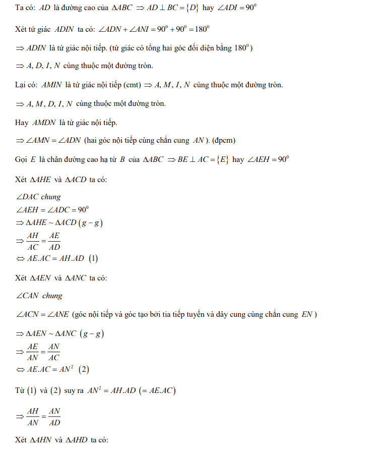Đáp án đề thi tuyển sinh lớp 10 môn Toán Sơn La 2021