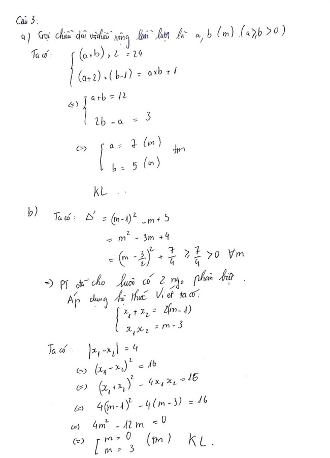 Đáp án đề thi vào lớp 10 môn Toán tỉnh Hải Dương năm 2021