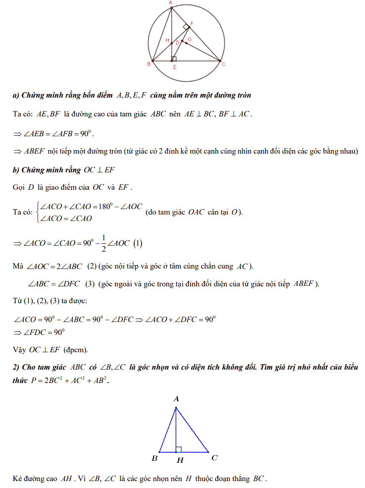 Đáp án đề thi vào lớp 10 môn Toán tỉnh Hải Dương năm 2021