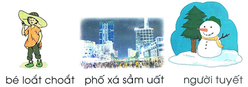 Giải bài tập Tiếng Việt 1 trang 18, 19 Bài 2: oăt uât uyêt