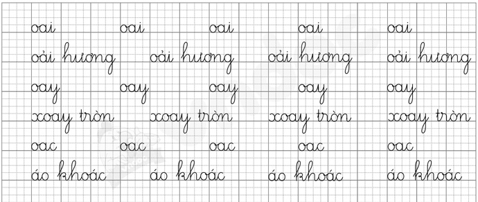 Giải Tiếng Việt 1 trang 10, 11 Bài 3: oai oay oac