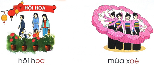 Giải Tiếng Việt 1 trang 6, 7 Bài 1: oa oe