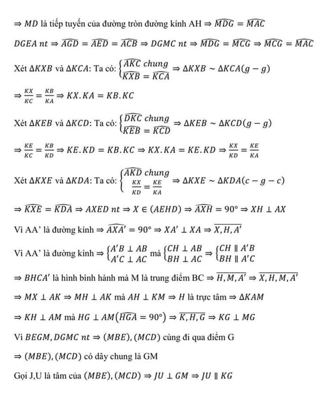 Đáp án đề thi tuyển sinh lớp 10 môn Toán Đà Nẵng 2021