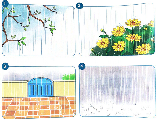 Giải Tiếng Việt 1 trang 35, 36 Bài 1: Mưa