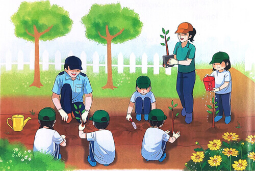 Giải Tiếng Việt 1 trang 40, 41, 42 Bài 3: Cầu vồng