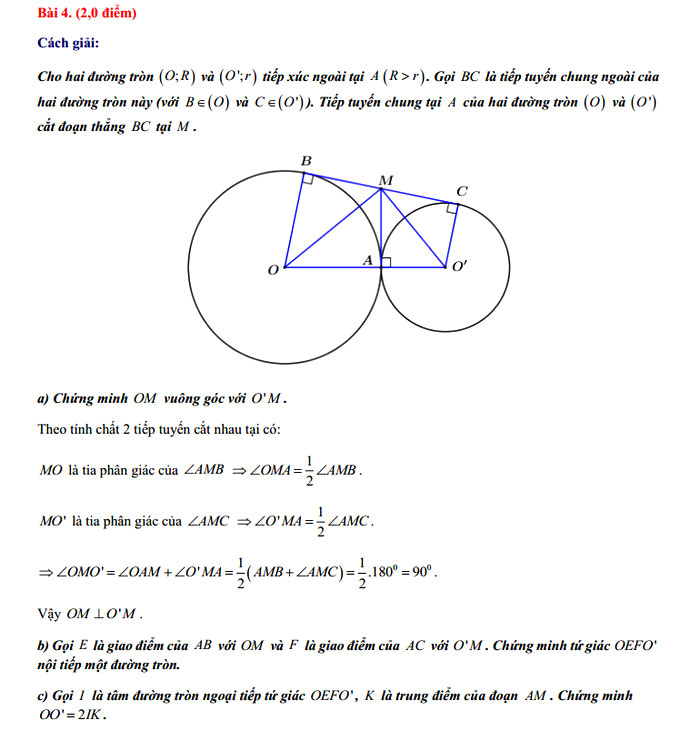 Đáp án đề thi tuyển sinh lớp 10 môn Toán Kiên Giang 2021