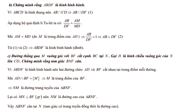 Đáp án đề thi tuyển sinh lớp 10 môn Toán Phú Yên 2021