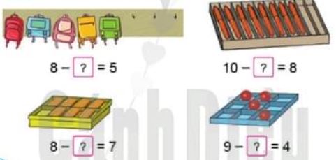 Giải bài tập Toán lớp 1 bài 33: Luyện tập