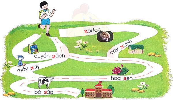 Nghe - viết: Ngôi trường mới