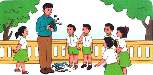 Giải Chậu hoa trang 52, 53 sách Cánh Diều