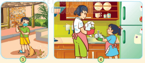  Giải tự nhiên xã hội 2 bài 4: Giữ sạch nhà ở