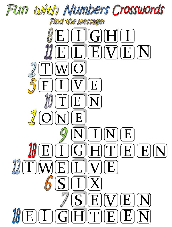 Bài tập tiếng Anh trẻ em: Number có đáp án